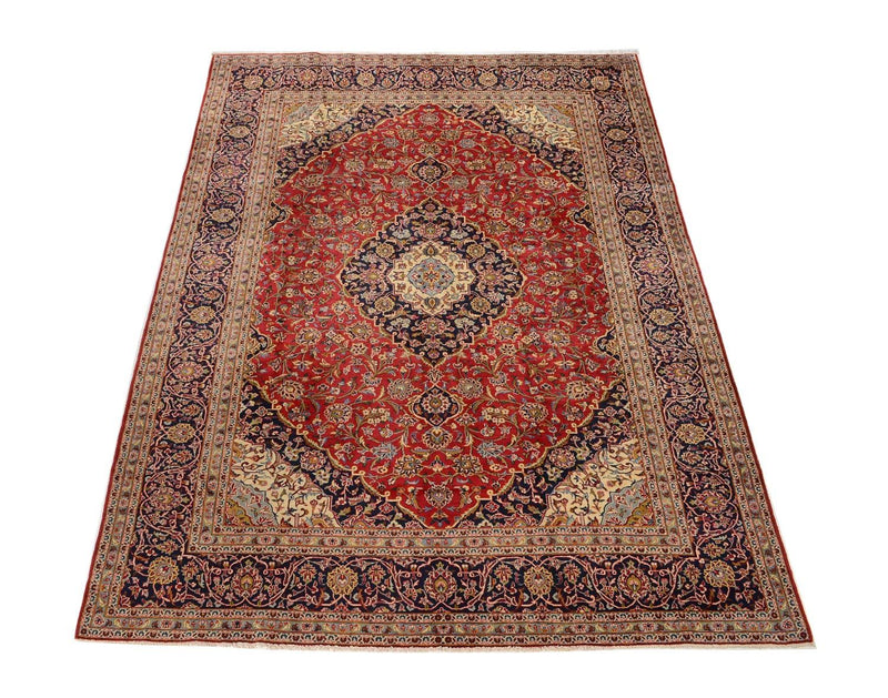 カシャーン 絨毯 345x254cm - ペルシャ絨毯