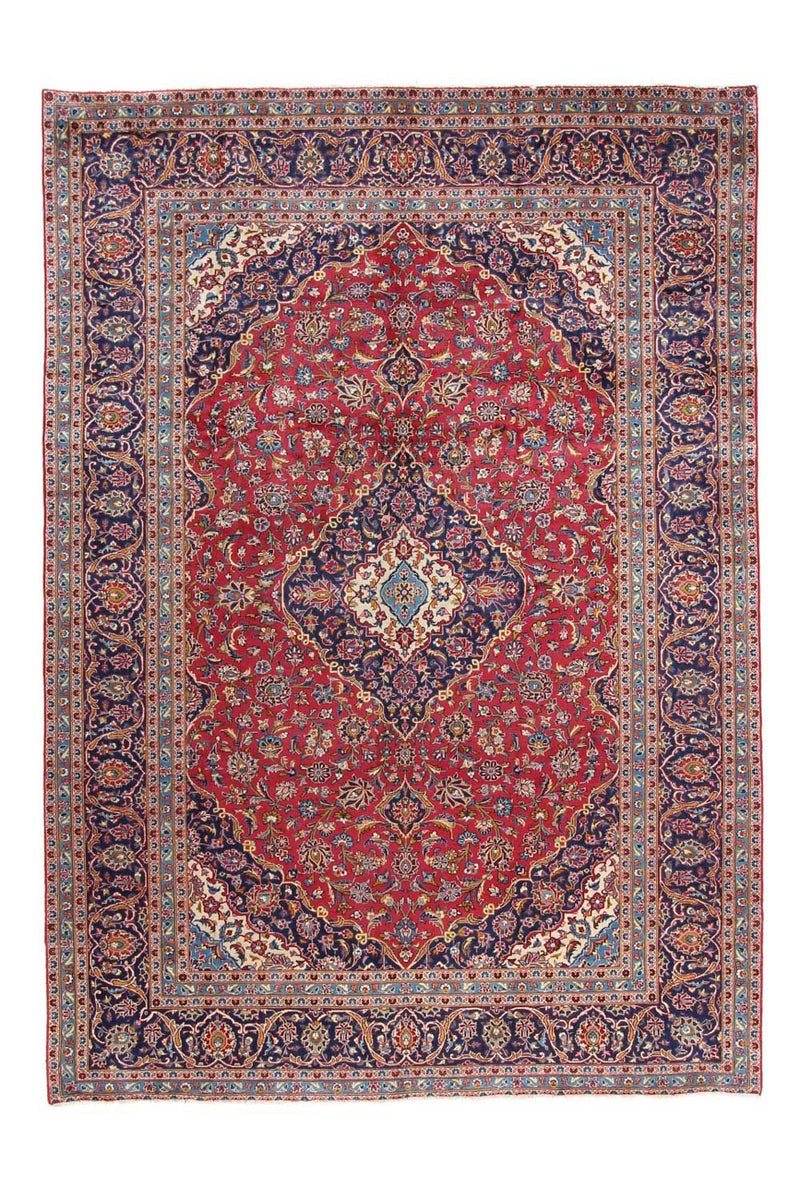 カシャーン 絨毯 344x243cm - ペルシャ絨毯