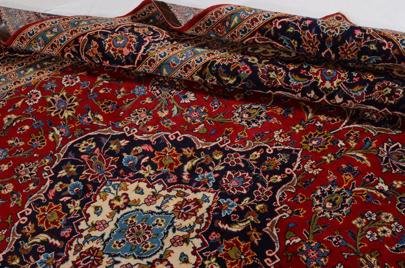 カシャーン 絨毯 365x253cm - ペルシャ絨毯
