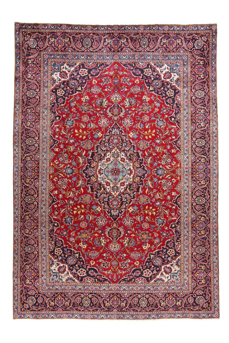 カシャーン 絨毯 332x231cm - ペルシャ絨毯