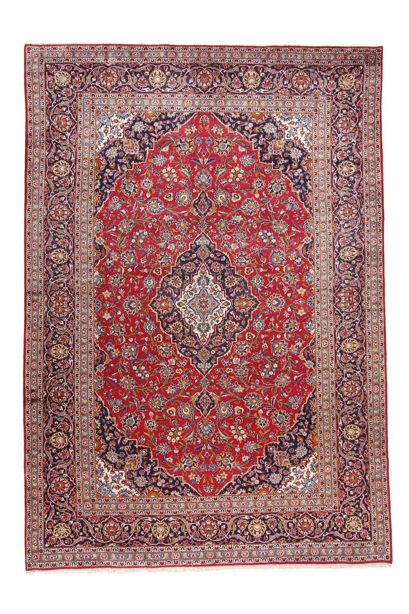 カシャーン 絨毯 349x246cm - ペルシャ絨毯