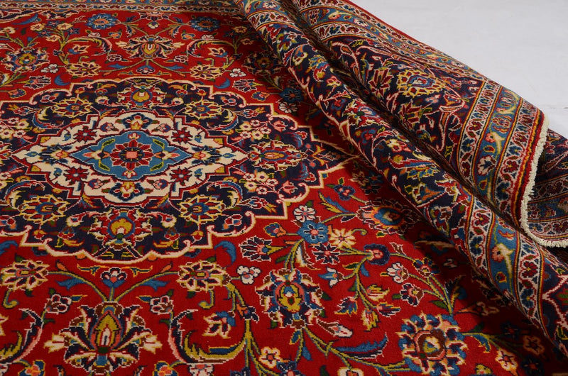 カシャーン 絨毯 357x245cm - ペルシャ絨毯