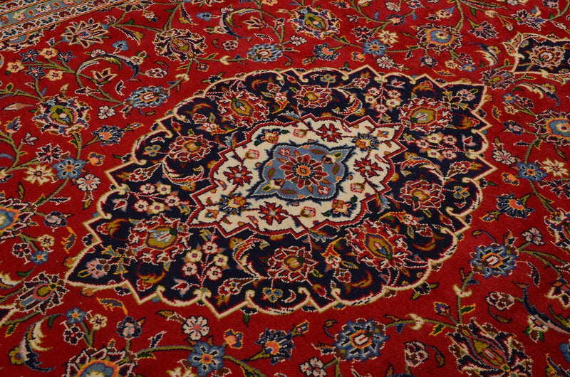 カシャーン 絨毯 360x255cm - ペルシャ絨毯