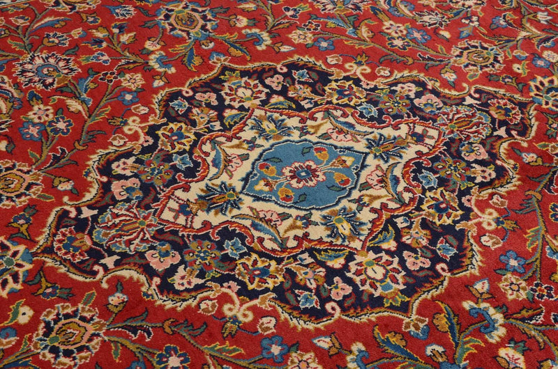 カシャーン 絨毯 359x252cm - ペルシャ絨毯