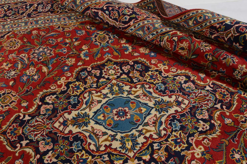 カシャーン 絨毯 359x252cm - ペルシャ絨毯