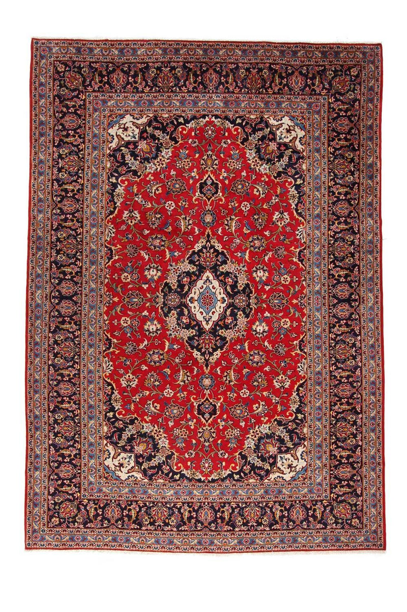 カシャーン 絨毯 350x242cm - ペルシャ絨毯
