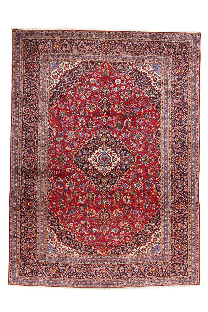 カシャーン 絨毯 400x291cm - ペルシャ絨毯