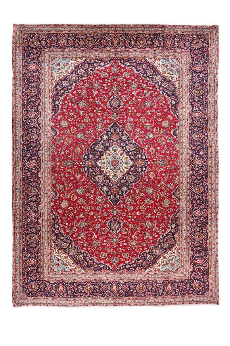 カシャーン 絨毯 398x293cm - ペルシャ絨毯