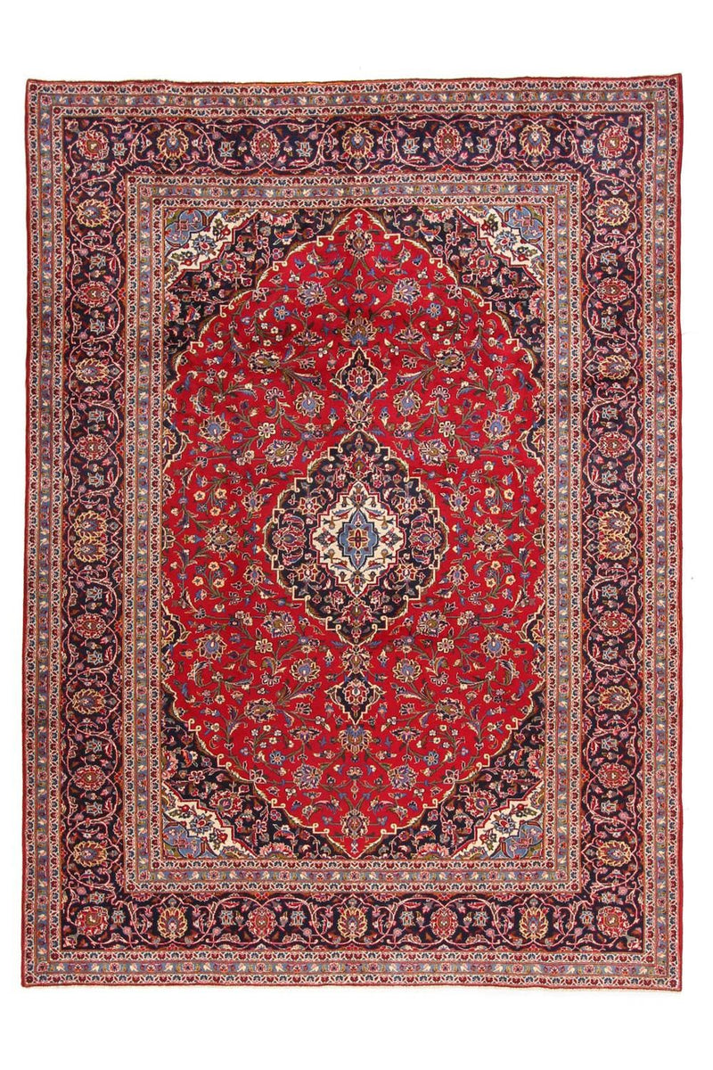 カシャーン 絨毯 346x253cm - ペルシャ絨毯