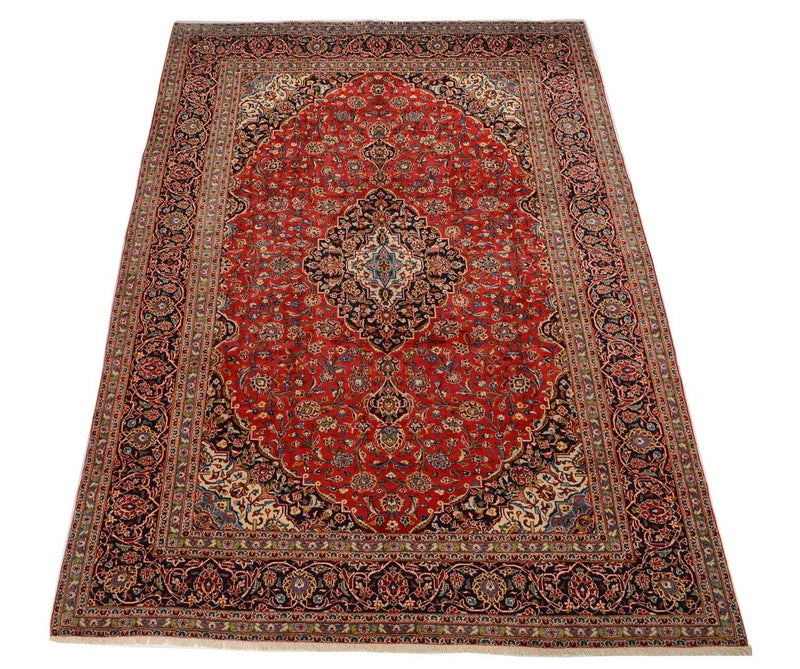カシャーン 絨毯 414x292cm - ペルシャ絨毯
