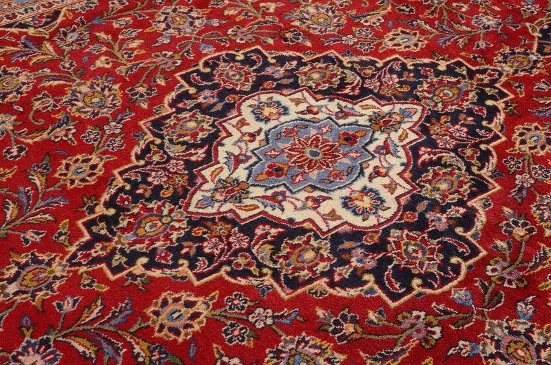 カシャーン 絨毯 347x240cm - ペルシャ絨毯