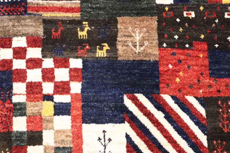 インド ロリバフト 絨毯 200x154cm - ウールラグ