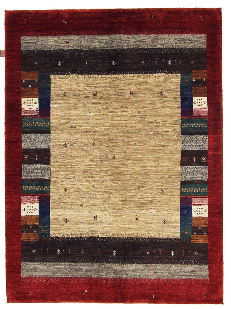 インド ロリバフト 絨毯 213x157cm - ウールラグ