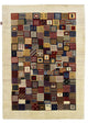インド ロリバフト 絨毯 197x142cm - ウールラグ