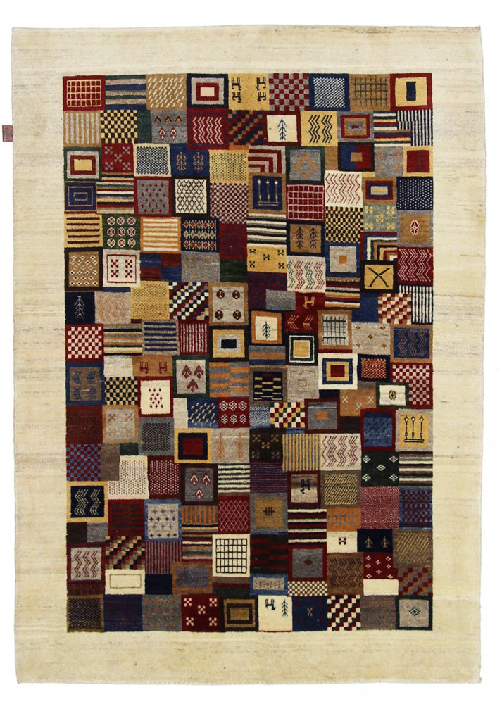 インド ロリバフト 絨毯 197x142cm - ウールラグ