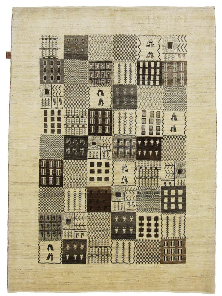 インド ロリバフト 絨毯 206x152cm - ウールラグ