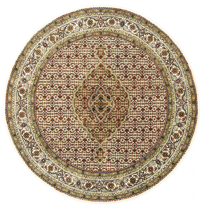 インド タブリーズ 絨毯 150x150cm - オリエンタル絨毯