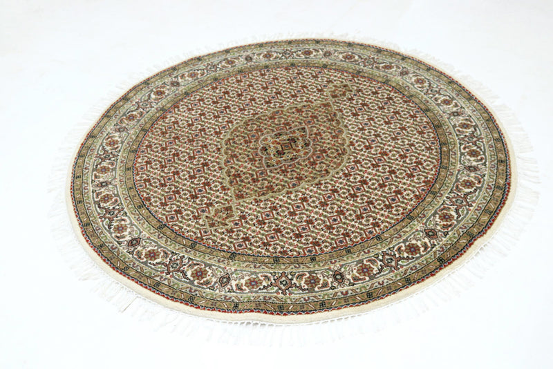 インド タブリーズ 絨毯 150x150cm - オリエンタル絨毯