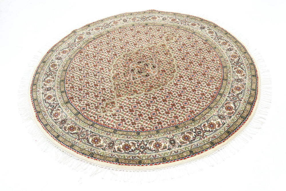 インド タブリーズ 絨毯 150x150cm - オリエンタル絨毯