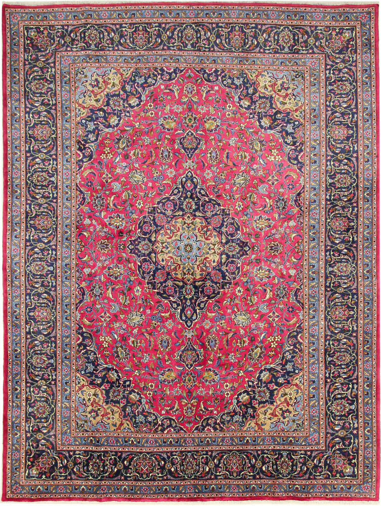 カシャーン 絨毯 332x251cm - ペルシャ絨毯