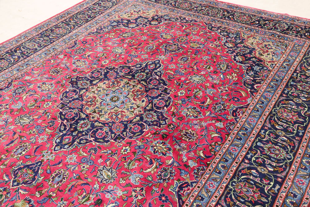 カシャーン 絨毯 332x251cm - ペルシャ絨毯