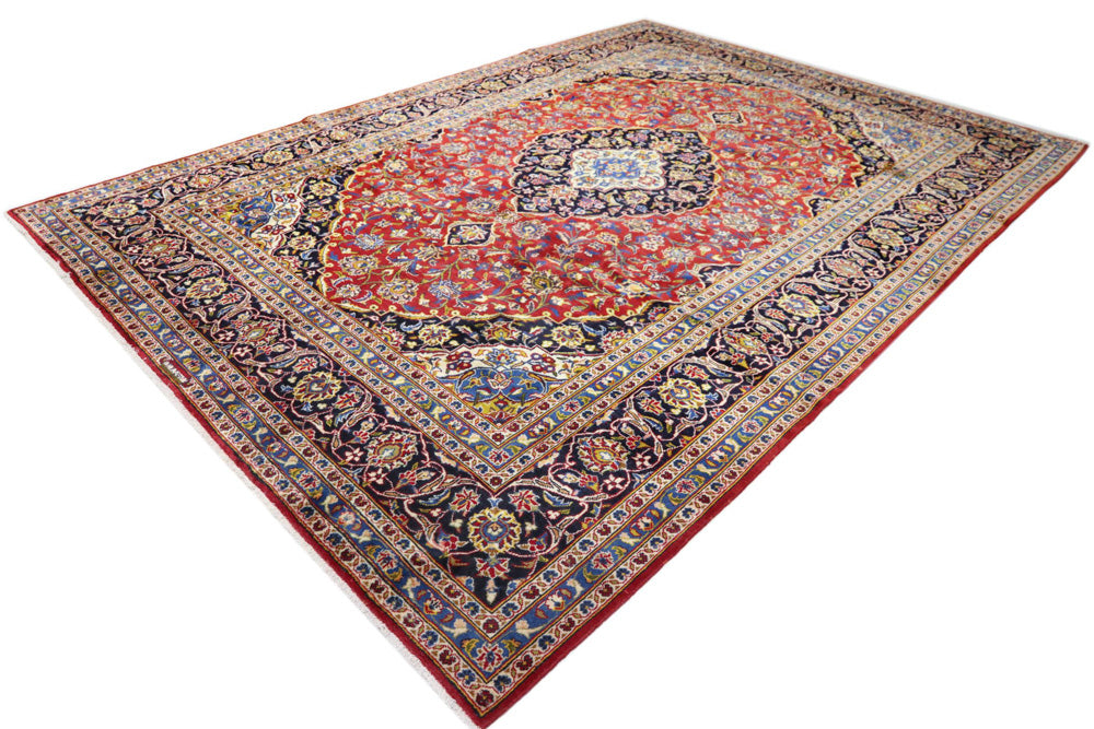 カシャーン 絨毯 350x250cm - ペルシャ絨毯