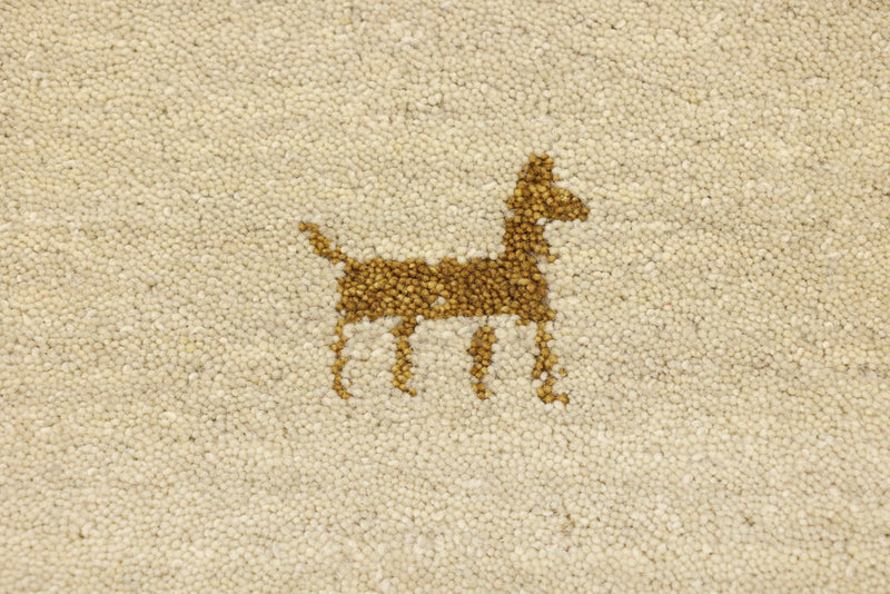 インド ギャベ 絨毯 300x80cm - ウールラグ