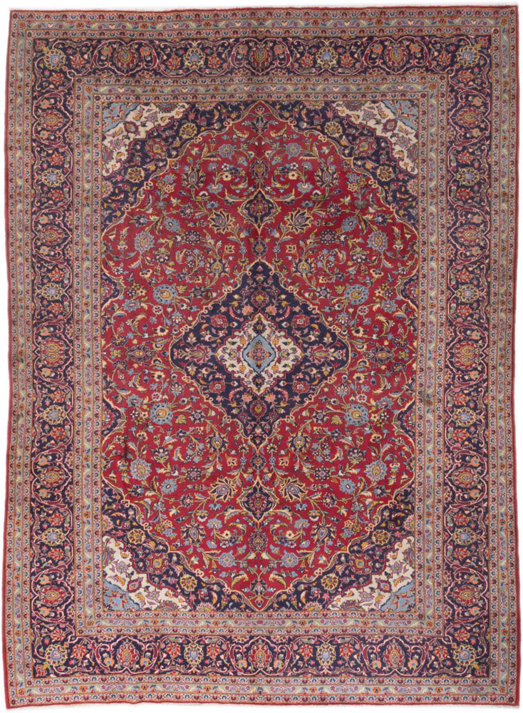 カシャーン 絨毯 340x250cm - ペルシャ絨毯