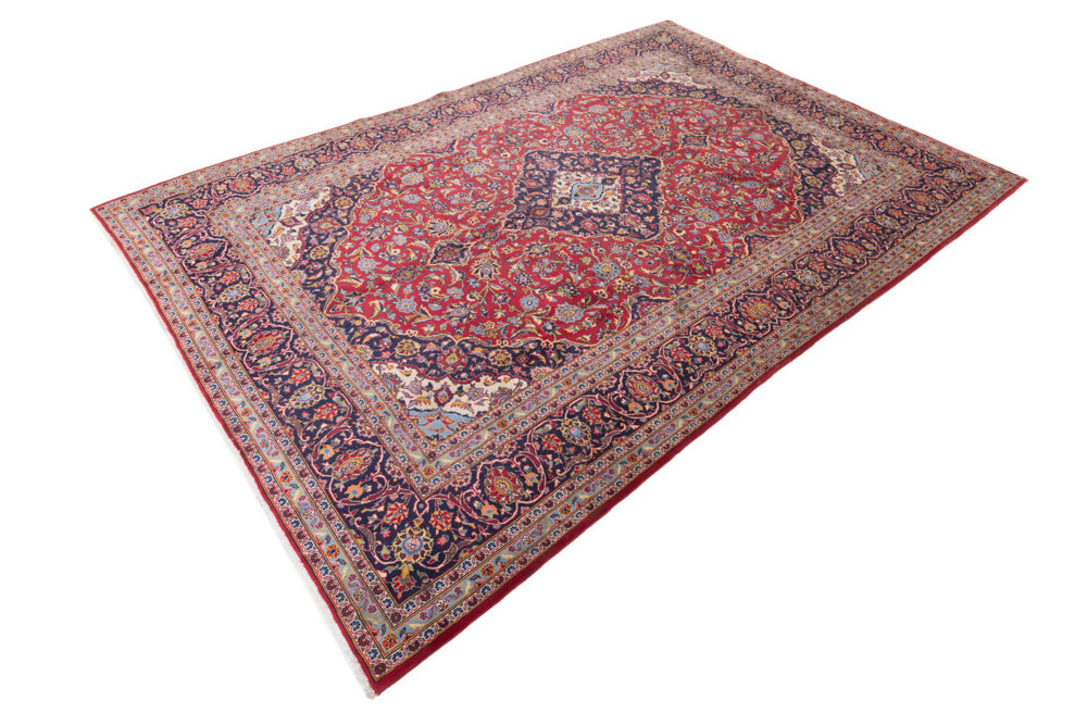 カシャーン 絨毯 340x250cm - ペルシャ絨毯