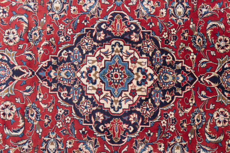 カシャーン 絨毯 344x252cm - ペルシャ絨毯
