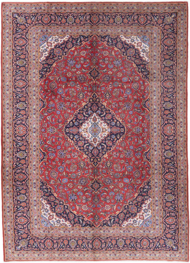 カシャーン 絨毯 350x252cm - ペルシャ絨毯