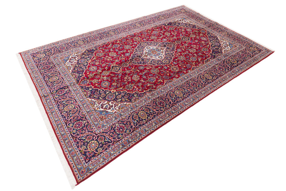 カシャーン 絨毯 345x233cm - ペルシャ絨毯