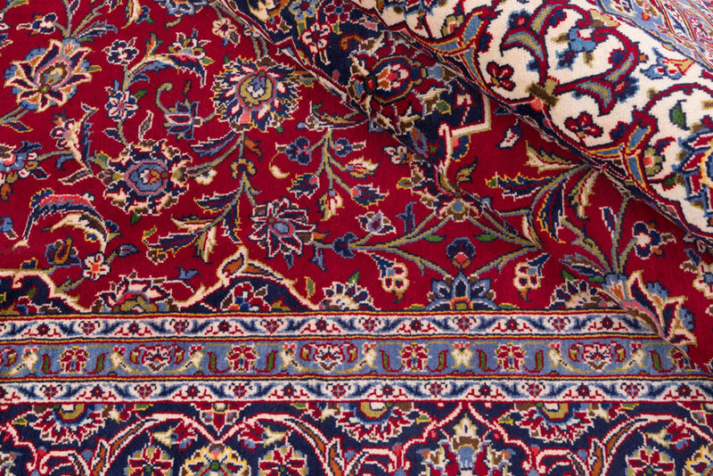 カシャーン 絨毯 345x233cm - ペルシャ絨毯