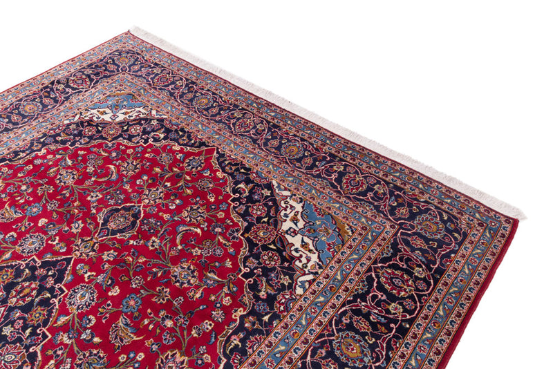 カシャーン 絨毯 400x295cm - ペルシャ絨毯
