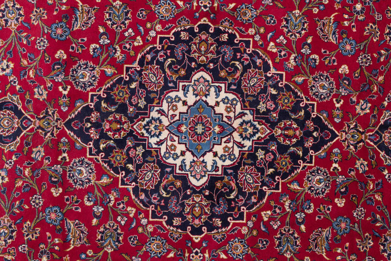 カシャーン 絨毯 400x295cm - ペルシャ絨毯