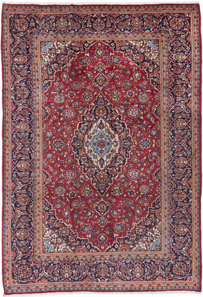 カシャーン 絨毯 350x245cm - ペルシャ絨毯