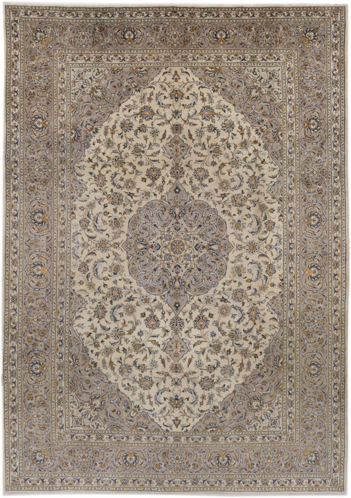 カシャーン 絨毯 350x245cm - ペルシャ絨毯