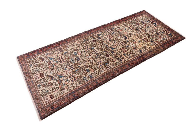 アルデビル 絨毯 190x80cm - ペルシャ絨毯
