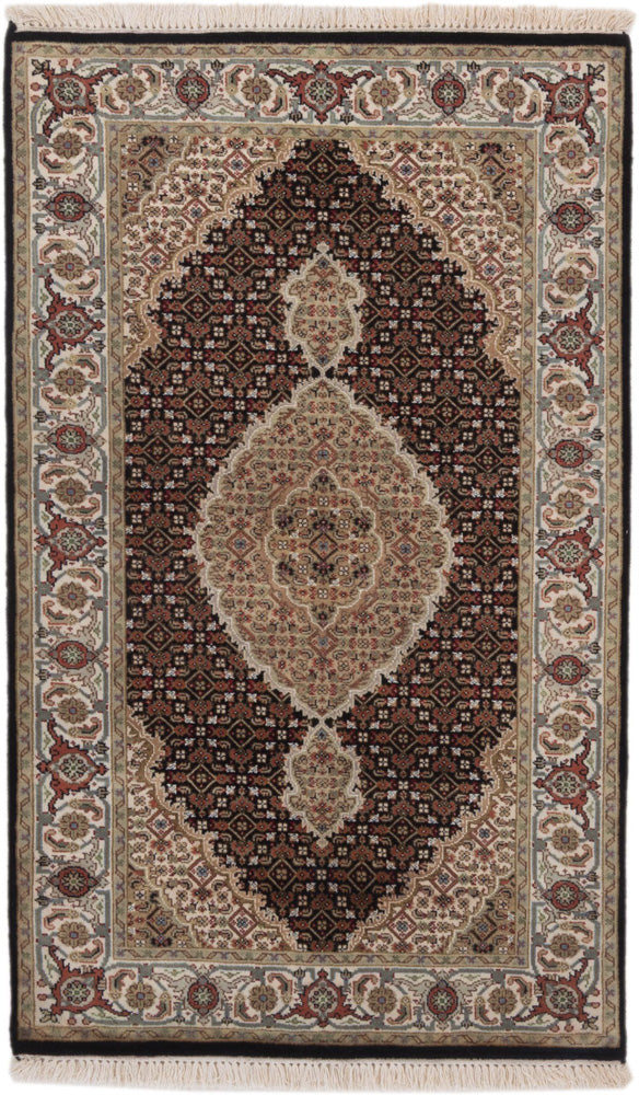 インド タブリーズ 絨毯 155x95cm - オリエンタル絨毯