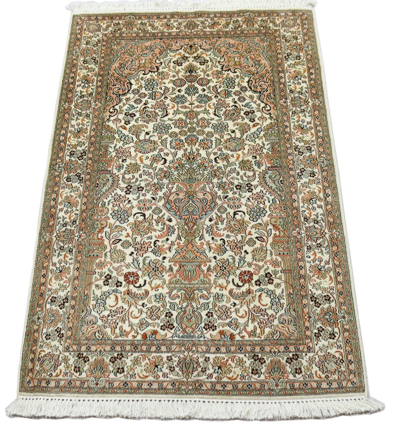 カシミールシルク 絨毯 158x96cm - オリエンタル絨毯