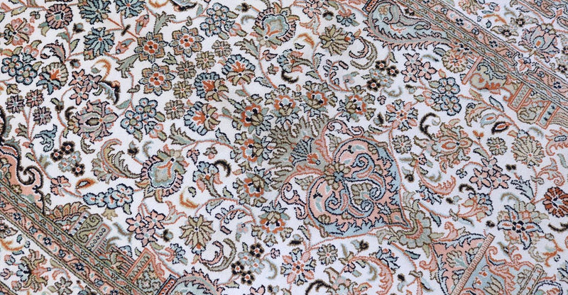 カシミールシルク 絨毯 158x96cm - オリエンタル絨毯