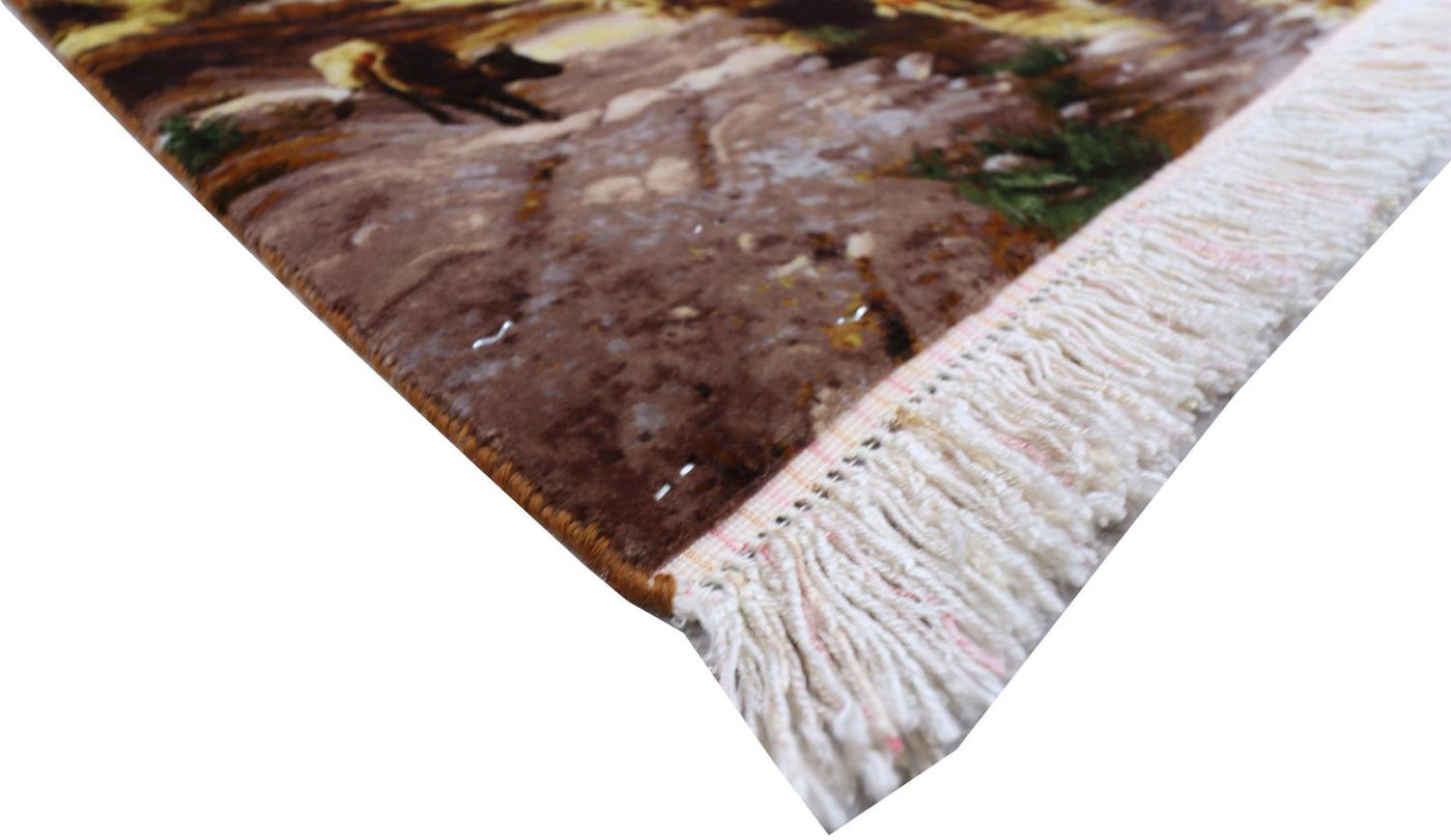 タブリーズ 絨毯 72x50cm - ペルシャ絨毯