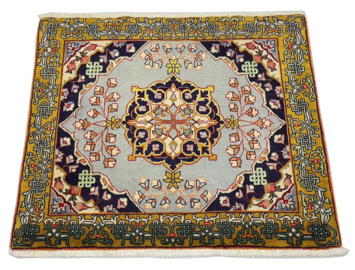ゴム 絨毯 91x78cm - ペルシャ絨毯