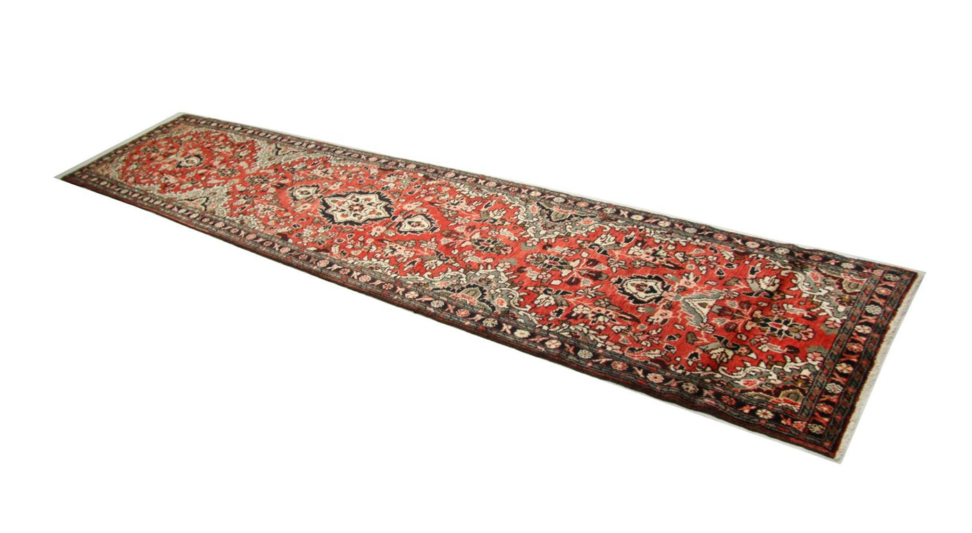 ハマダン 絨毯 384x83cm - ペルシャ絨毯