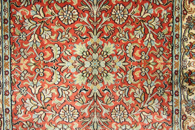 カシミールシルク 絨毯 292x78cm - オリエンタル絨毯