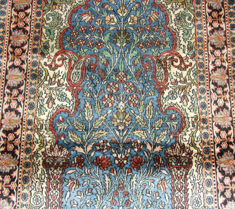 カシミールシルク 絨毯 156x90cm - オリエンタル絨毯