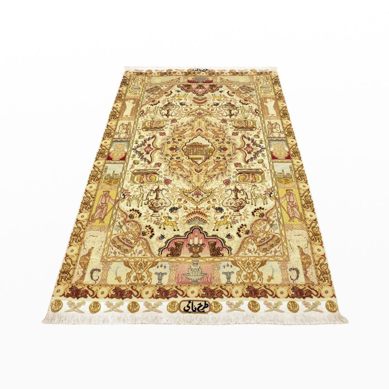 タブリーズ - 50 Raj 絨毯 160x102cm - ペルシャ絨毯