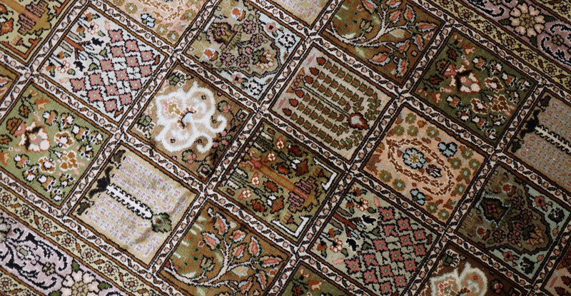 カシミールシルク 絨毯 152x90cm - オリエンタル絨毯