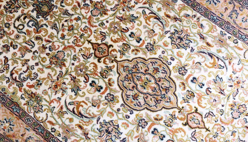 カシミールシルク 絨毯 155x99cm - オリエンタル絨毯