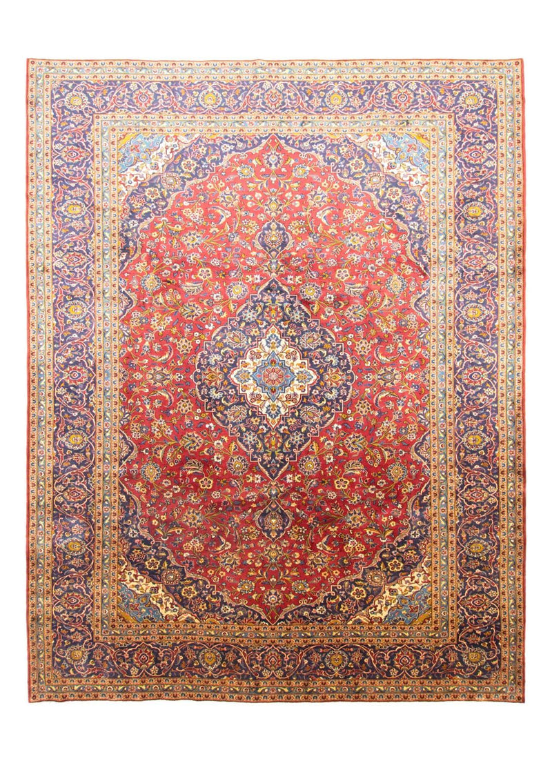 カシャーン 絨毯 401x304cm - ペルシャ絨毯